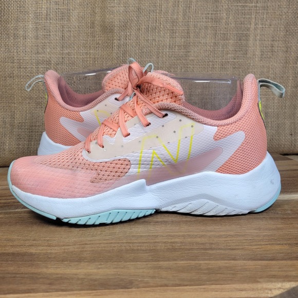 New Balance Rave‎ Run 2 Kids Running Shoes Size 3.5 Pink White Athletic Sneakers - Picture 6 of 9